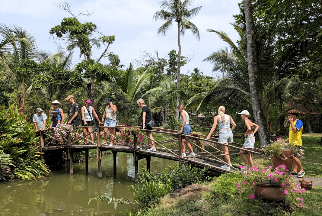 Binh Quoi 1 Village, lunch stop Cu Chi Tunnels by Speedboat